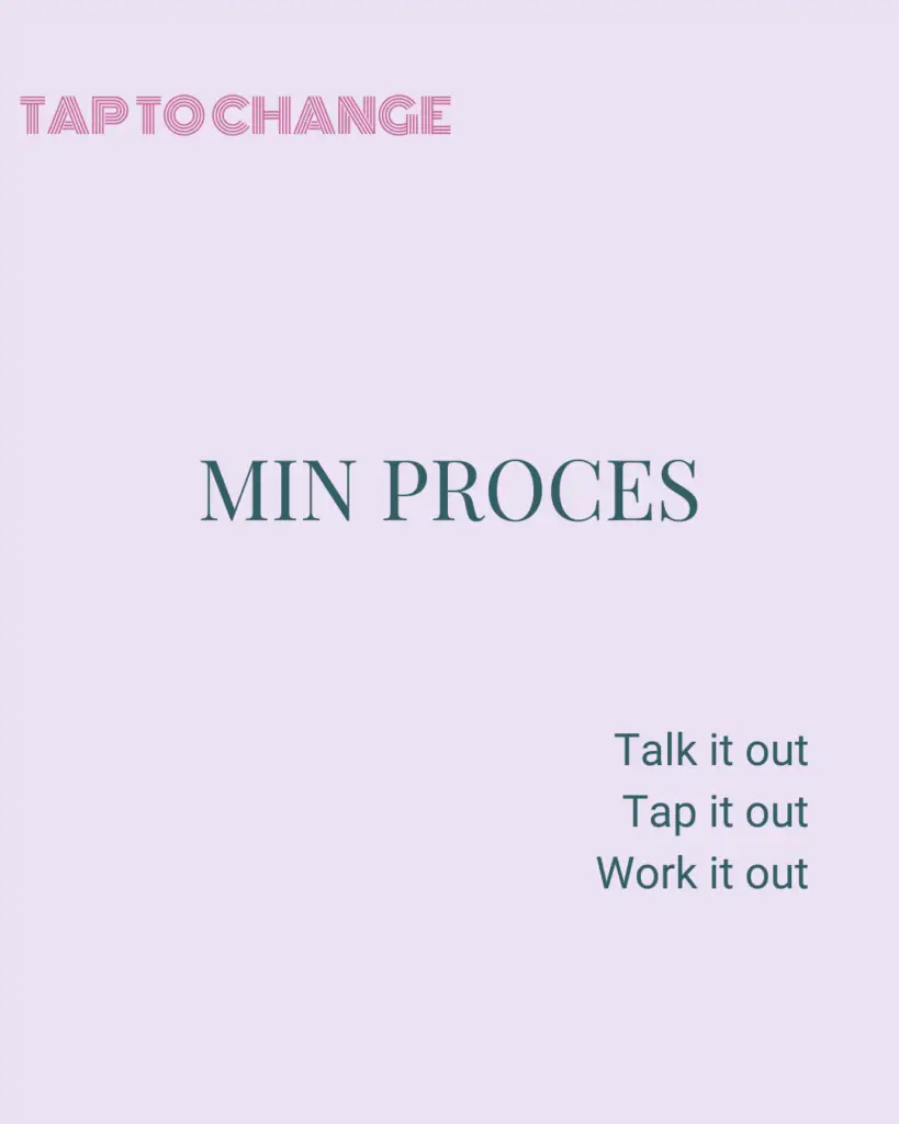 Min proces. Talk it out. Tap it out. Work it out.