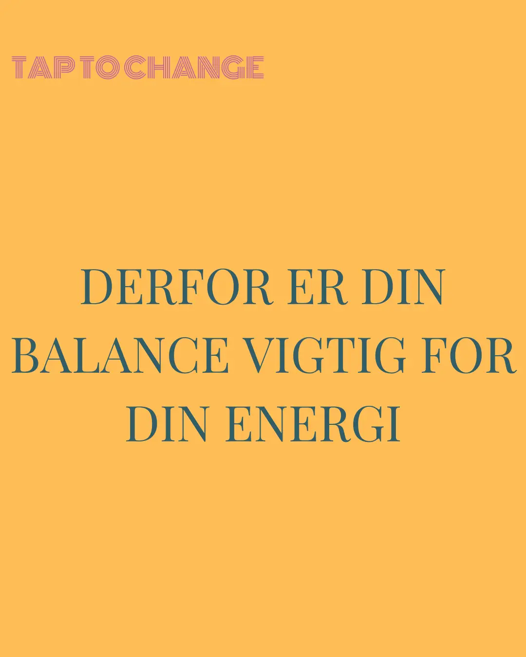 Derfor er din balance vigtig for din energi