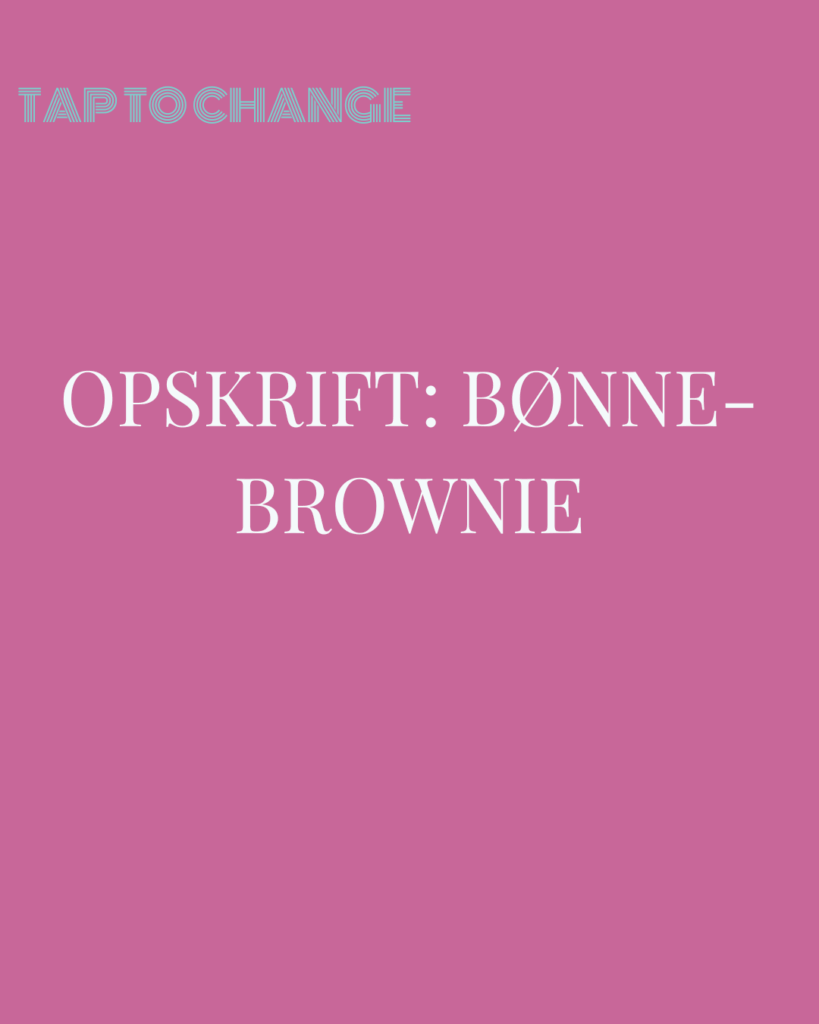 Opskrift på bønne-brownie